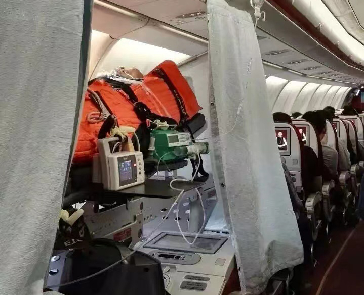 克拉玛依跨国医疗包机、航空担架